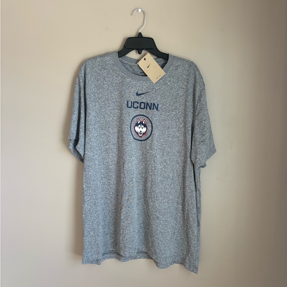 Nike Gray UConn Short Sleeve Tee